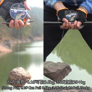 Senar Pancing Nilon+pe Jepang Putih Kuat 0.053mm~0.37mm Anti Kriting Fly Fishing Line