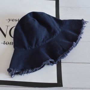 SUTONGXUE Foldable Raw Edge Fisherman Hat Sunshade Simple Thin Bucket Hats Soft Lightweight Sun Protection Basin Cap Women