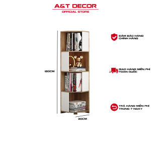 Kệ Góc Tường Ngũ Giác tiện lợi kệ đa năng bền đẹp chất gỗ MDF dễ dàng lắp ráp