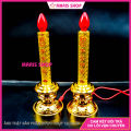 [Giá một cặp] Đèn Nến Màu Vàng Để Bàn Thờ Phật, Ông Bà, Gia Tiên Sử Dụng Đèn Quả Nhót Tiết Kiệm Điện [NEN1-VANG]. 