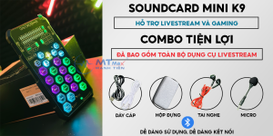 [Tặng kèm tai nghe] Sound card K9 mobile - Chơi game thu âm livestream karaoke online pk đơn giản chỉ cần thêm tai nghe - Hỗ trợ auto tune đổi giọng hiệu ứng vui nhộn - Tích hợp bluetooth 5.0 giảm tiếng ồn trang bị pin sạc