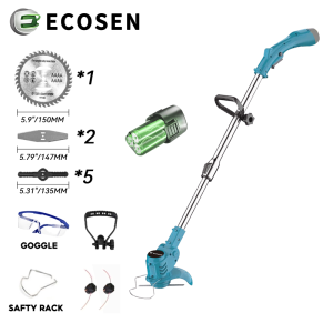 ECOSEN 599/699VF Mesin Potong Rumput  Pemotong Rumput Listrik Pemangkas Rumput Dengan Baterai Li-ion