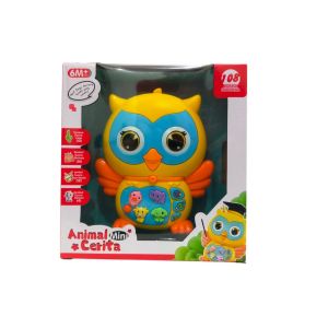 SYARIAH TOYS MAINAN EDUKATIF EARLY EDUCATION PIANO CARTOON OWL LAMPU MUSIK INDO