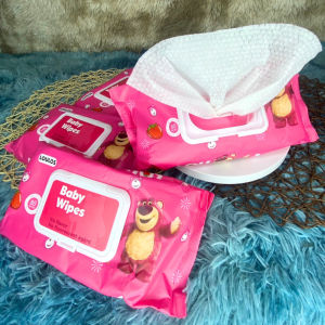 [ยกเซ็ต 10 ห่อ] กระดาษทิชชู่เปียกห่อใหญ่ ห่อละ 80 แผ่น สูตรอ่อนโยน เช็ดหน้าได้ /2115