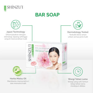 Shinzui Skin Lightening Barsoap 80gr || Shinzui Sabun Mandi Batang