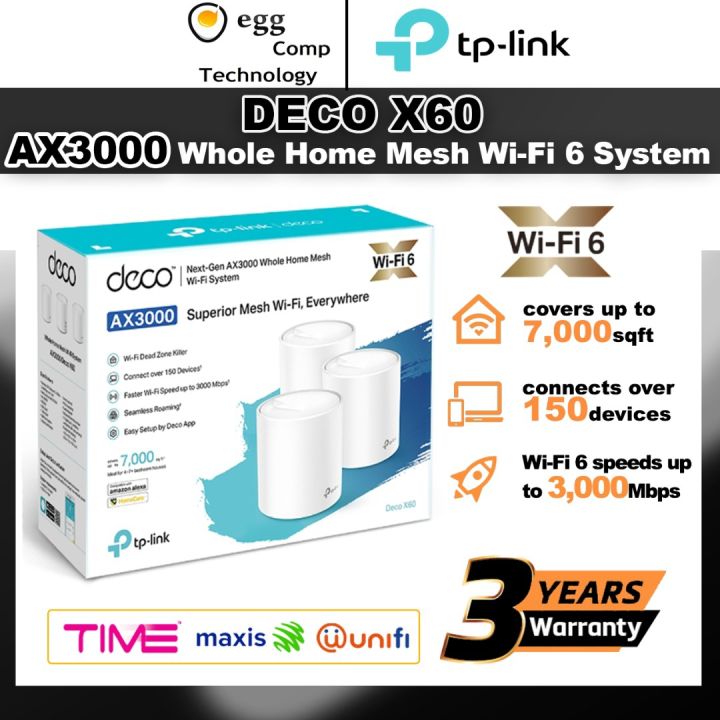 TP-Link Deco X60 AX5400 メッシュWi-Fiルーター TP-Link Deco X60