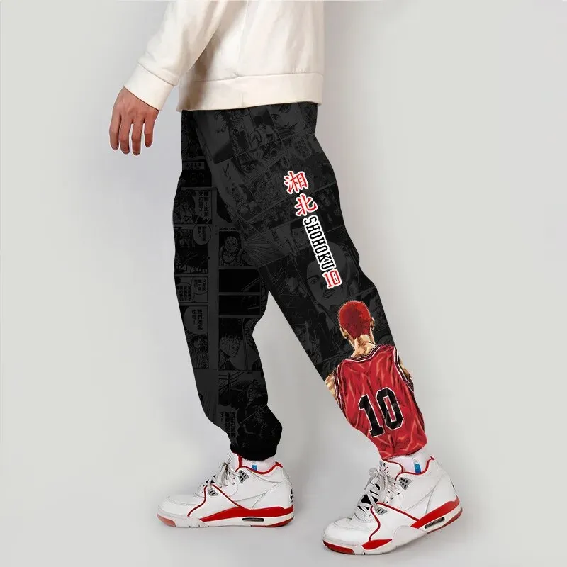 Anime SLAM DUNK Shohoku Sweat Pants 3D Joggers Pants Casual