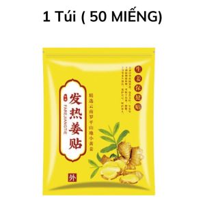COMBO 3 Túi 150 miếng Cao dán gừng giảm đau mỏi xương khớp tê bì tay chân