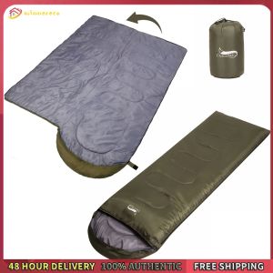 Winnereco Envelope Sleeping Bag with Compression Sack Ultralight Sleeping Bag Breathable Portable Sleeping Bag for Outdoor Hiking
