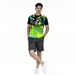 Jersey Futsal Badminton Kaos Olahraga Volly Senam Gym Printing Size MLXL