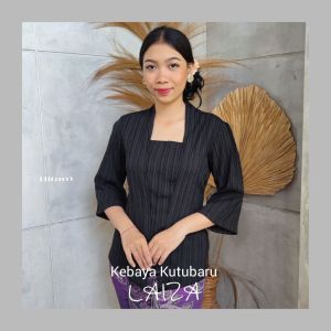 Setelan Kebaya Lady Crush Laiza Lengan Kerut dan Bawahan Moscrepe Stretch Free Selendang Modern Bali
