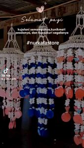 KAP KERANG / HIASAN LAMPU KERANG KOR KOR KOMBINASI SIMPING