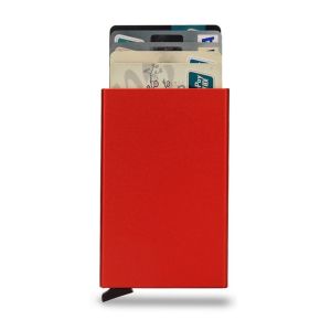 URBAG Aluminum Alloy Credit Card Holder Anti-ic Automatic RFID Card Case Portable Pop Up ID Card Protector Purse Men