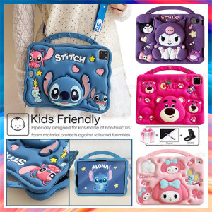 Kid Safe Cartoon Monster Shockproof Tablet Cover Protective Case with stand for iPad 11th A16 10th 9th 8th 7th Gen 10.2 Pro11 M4 Air11 Air5 Air4 Air6 Air7 Air2 9.7 mini 7 6 5 4 3 2