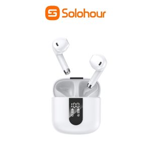 Solohour ST2 Bluetooth 6.0 Wireless Earbuds HiFi Stereo Digital Display IPX4 Waterproof Touch Control