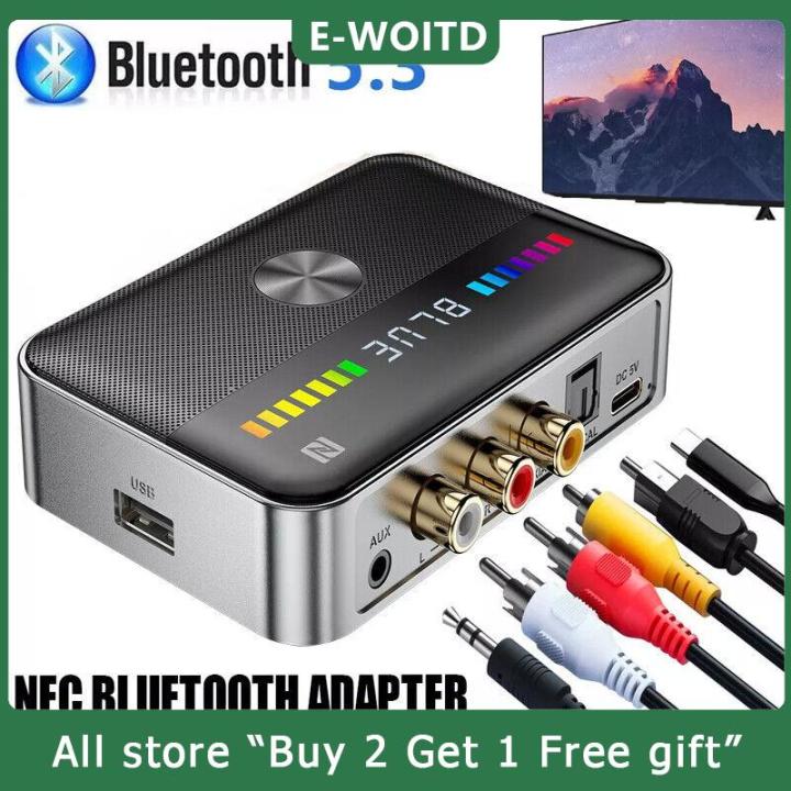 [COD] E-WOITD 2 In 1 Bluetooth 5.3 Transmitter Receiver 3.5MM AUX AptX ...