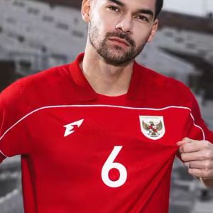 JERSEY TIMNAS INDONESIA 2025  PRINTING LOGO karet TIMBUL
