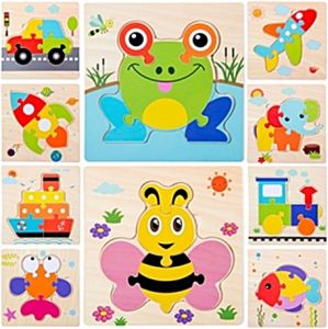 Mainan Edukasi Anak Jigsaw Puzzle Kayu 3D Timbul Lucu Wooden Toys MURAH