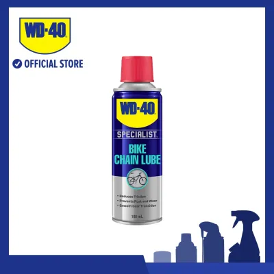 WD40 Bike Chain Lube 180ml - Prevents corrosion & provides long lasting lubrication for bicycle WD-40 Specialist® Bike