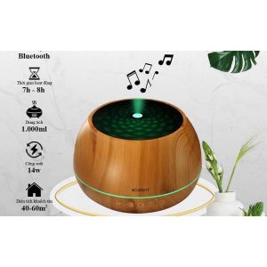 Máy Xông Tinh Dầu Loa Bluetooth Kết Nối Nghe Nhạc Với Điện Thoại Khuếch Tán Phun Tinh Dầu Lọc Không Khí Đuổi Côn Trùng
