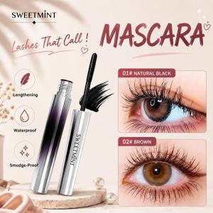 SWEETMINT Maskara Bulu Mata 👁️ Waterproof Curling Lengthening Long Lasting Anti Smudge Natural Lash Black Brown