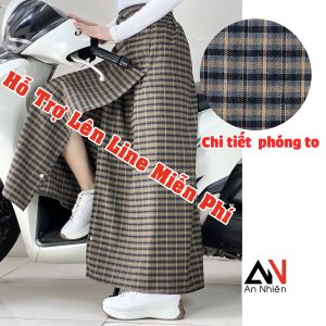 được chọn mẫu - váy chống nắng xẻ tà chỉnh sửa theo size của khách có nút bấm chân