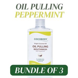 Cocobody Oil Pulling Natural Mouthwash 120ml COCO VALUE BUNDLE