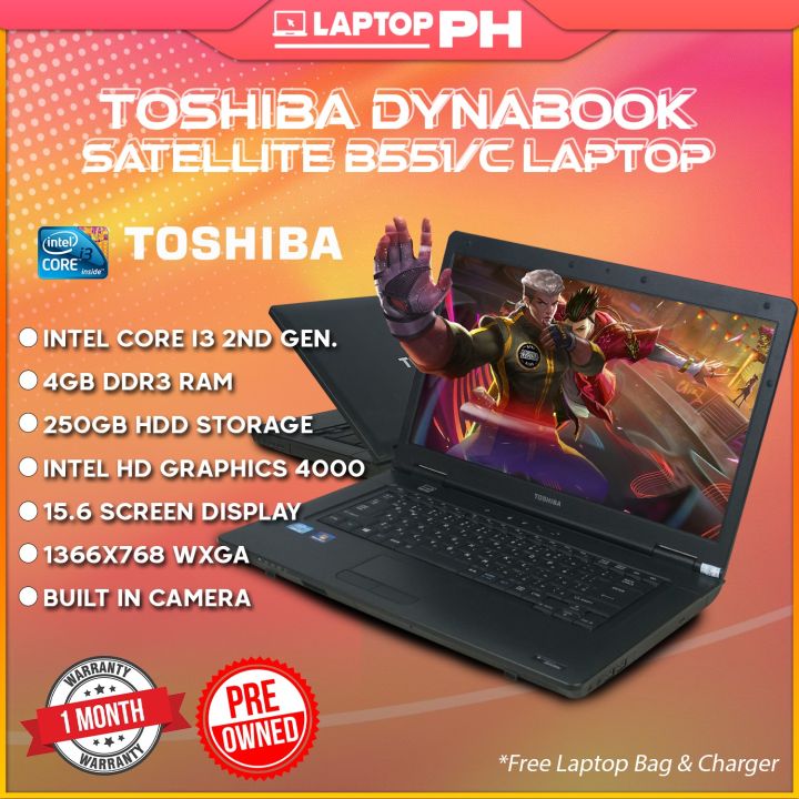 ●Core i3 TOSHIBA Satellite B551/C Renewed - Toshiba Satellite B551 Laptop, Intel Core i3-2310M, 2nd