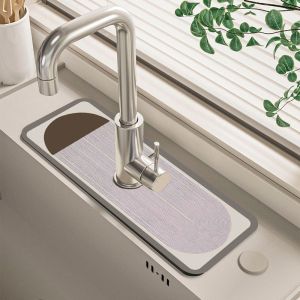 Diatom Mud  Bathroom Absorbent Hard Mat Kitchen Quick-drying Toilet Mat For Sink Countertop Table Decoration Bar