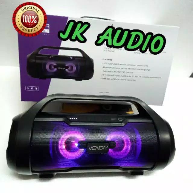 Venom Gear Box 2 Speaker Bluetooth Speaker Aktif Venom Gear Box 2