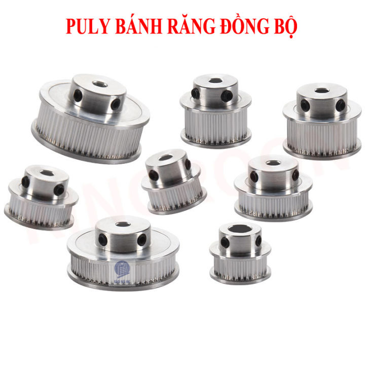 Puly bánh răng đồng bộ - ròng rọc truyền động dây curoa mini GT2