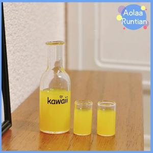 Aolaa 1Set 1 12 Dollhouse Mini Fruit Vegetable Drink Bottle Model Doll Home Miniature Kitchen Scene Decoration Pretend Play Toys