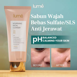Lume Nourishing Facial Wash Cleanser Sabun Cuci Muka Pembersih Wajah Komedo Acne jerawat Niacinamide Lumecolors Skincare Bpom