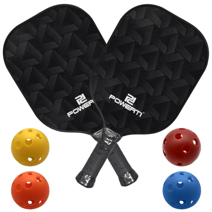 1 Pickel Ball Racket Pickleball Paddle and Ball Set Carbon Fiber Surface Pickle Ball Racket ...