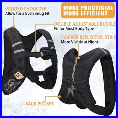 Weight Vest 10 16 20Lbs Weight Vest for Men Women Body Weight Vests Adjustable for Running Training