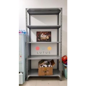 Kệ sắt V lỗ đa năng 3 -4-5 tầng dài 60cm x rộng 40cm Cao 0.8-1-1.2-1.5m. Lắp Ghép Đa Năng