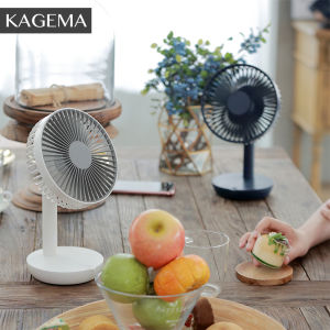 KAGEMA Mini Portable Standing Fan USB Rechargeable 5 Speed Adjustable Angle for Room Office Electric Desk Table Fan