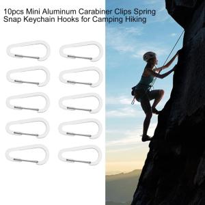 Carabiner Clip 10Pcs Spring Snap Clip Carabiner Hook for Camping Hiking Outdoor Carabiner Clip for Leashes Harnesses