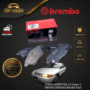 BREMBO FORD LASER TX3 1.6 (1990~) FRONT (DEPAN) BRAKE PAD 100% ORIGINAL