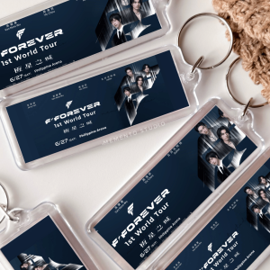 F4 Forever Acrylic Concert Ticket Case Frame Holder Keeper Slab Memento Studio