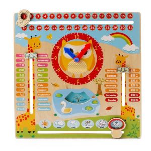 Learning digital clock set belajar mengenal jam mainan edukasi jam kayu