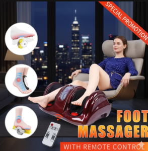 [SG Stock] Electric Heating Foot Massager | Deep Kneading & Rolling Vibrator Machine | Infrared Heat Therapy for Calf & Leg Relief | Blood Circulation Booster | Perfect for Seniors & Gift