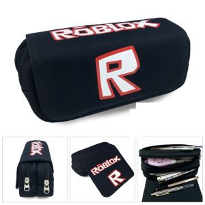 TSEVD กระเป๋าเครื่องสำอางกันน้ำแบบพกพาความจุขนาดใหญ่กระเป๋านักเรียน Dompet Travel ผ้าใบอุปกรณ์สำนักงานมีซิป Robloxing กล่องดินสอเครื่องเขียนกระเป๋าดินสอนักเรียนกระเป๋าดินสอ