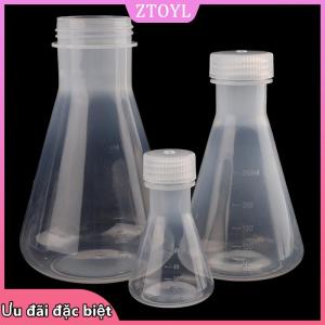 🎀ZTOYL✨ 50ml đến 1000ml phòng thí nghiệm nhựa erlenmeyer Flask hình nón container chai với nắp vặn cho phòng thí nghiệm thí nghiệm