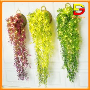 Chùm Cỏ Hoa Treo Tường Hoa Giả Trang Trí Decor Nhà Cửa Sân Vườn Dài 80cm DC-28