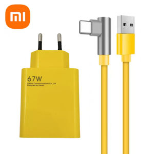 Xiaomi 67W Fast Charger Turbo Charge Adapter 6A Elbow Type-C Cable For Mi 12Ultra Redmi Note11Pro K50