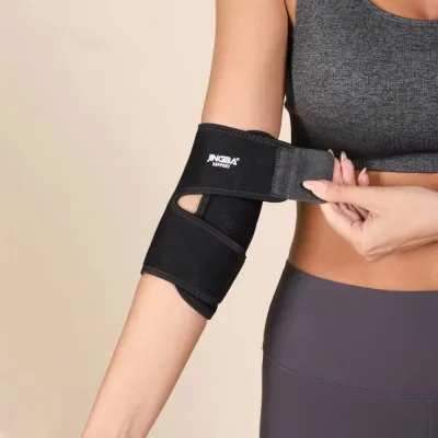 Elbow Brace Elbow Support Sports Protector Adjustable Black Elbow Pads Badminton Tennis Comfortable Elbow Protection Men and Women