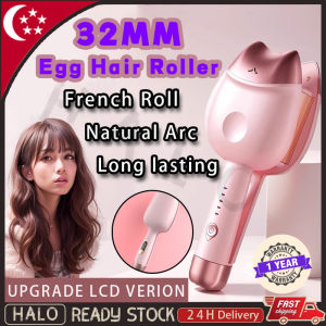 HOT 32mm Portable Hair Curler Upgrade LCD Screen Hair Curling Iron Hair Fluffy 3D Grid Curler Splint Egg Roll Curling Iron