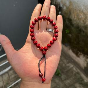 Gelang Pria Wanita Akar Bahar Merah Tali Arus Yuser Berkualitas Tali Serut Tembus Cahaya