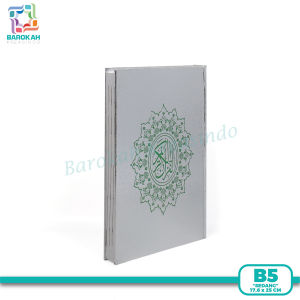 Terbaru Al Quran Perak A5 21x15 Cm Cover Perak HardCover Ukuran Standar Penerbit Agung Media Mulia
